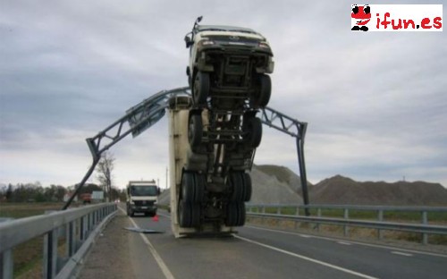 Increible accidente de camion