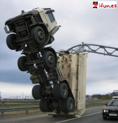 Increible accidente de camion