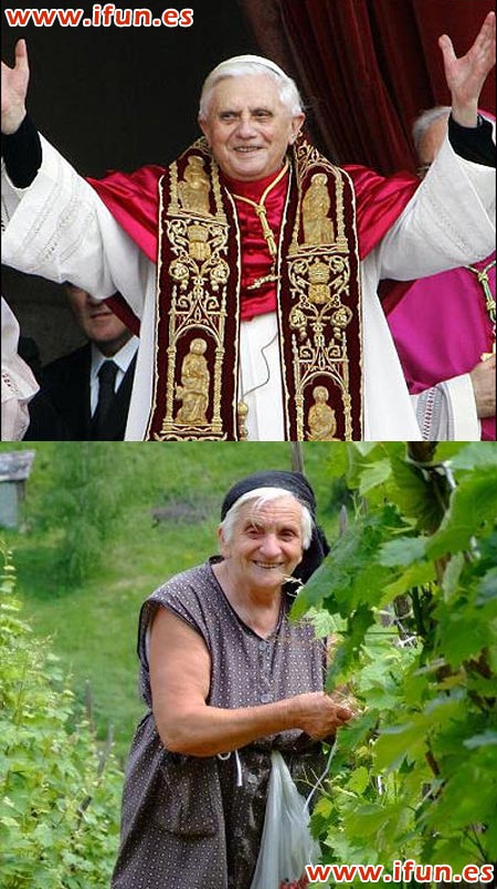 Parecido razonable del Papa Ratzinger