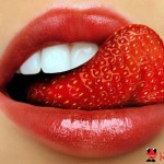 Una lengua de fresa