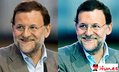 El photoshop a Carme Chacon y Mariano Rajoy