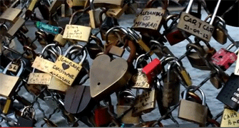 El puente del Amor en Paris