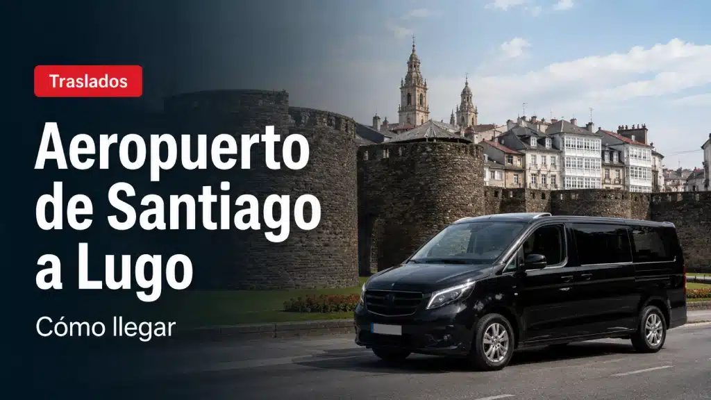 Cómo ir del aeropuerto de Santiago a Lugo en traslado o autobús