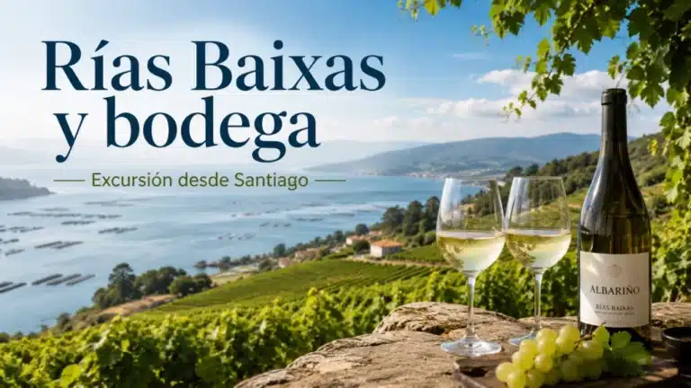 Excursión a las Rías Baixas con visita a una bodega desde Santiago