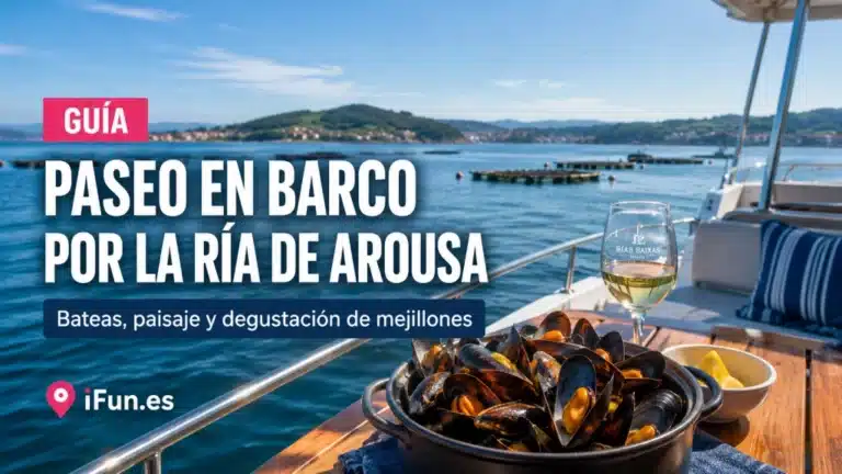 Paseo en barco por la ría de Arousa con degustación de mejillones